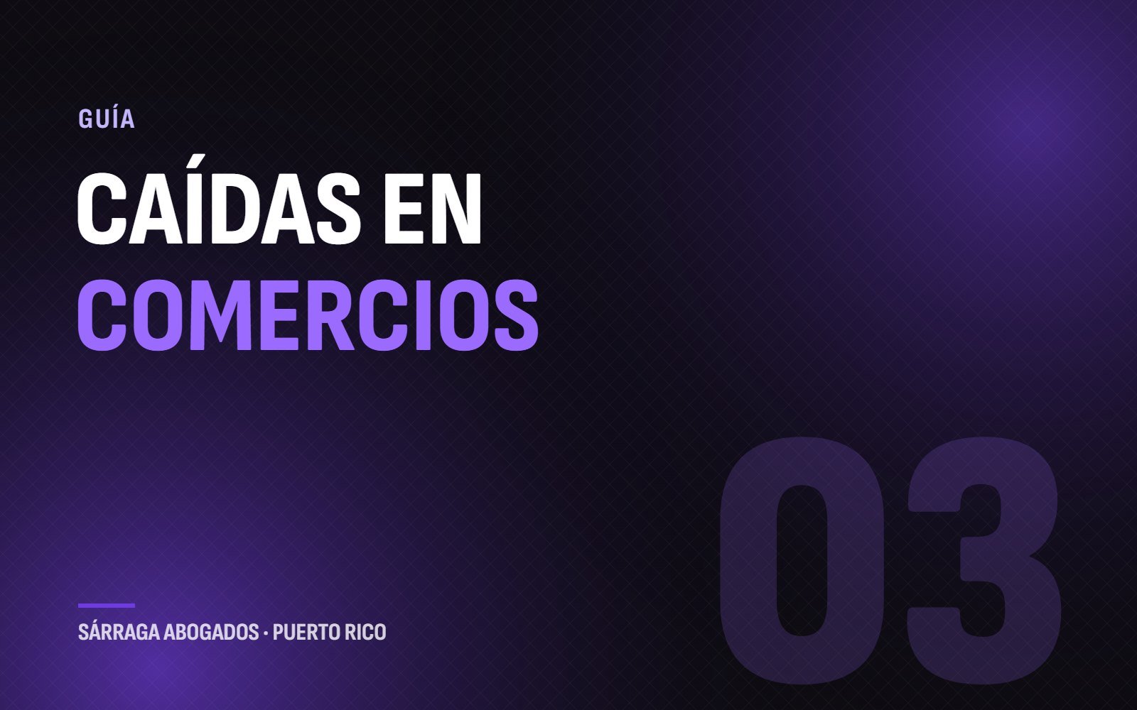 Caídas en comercios